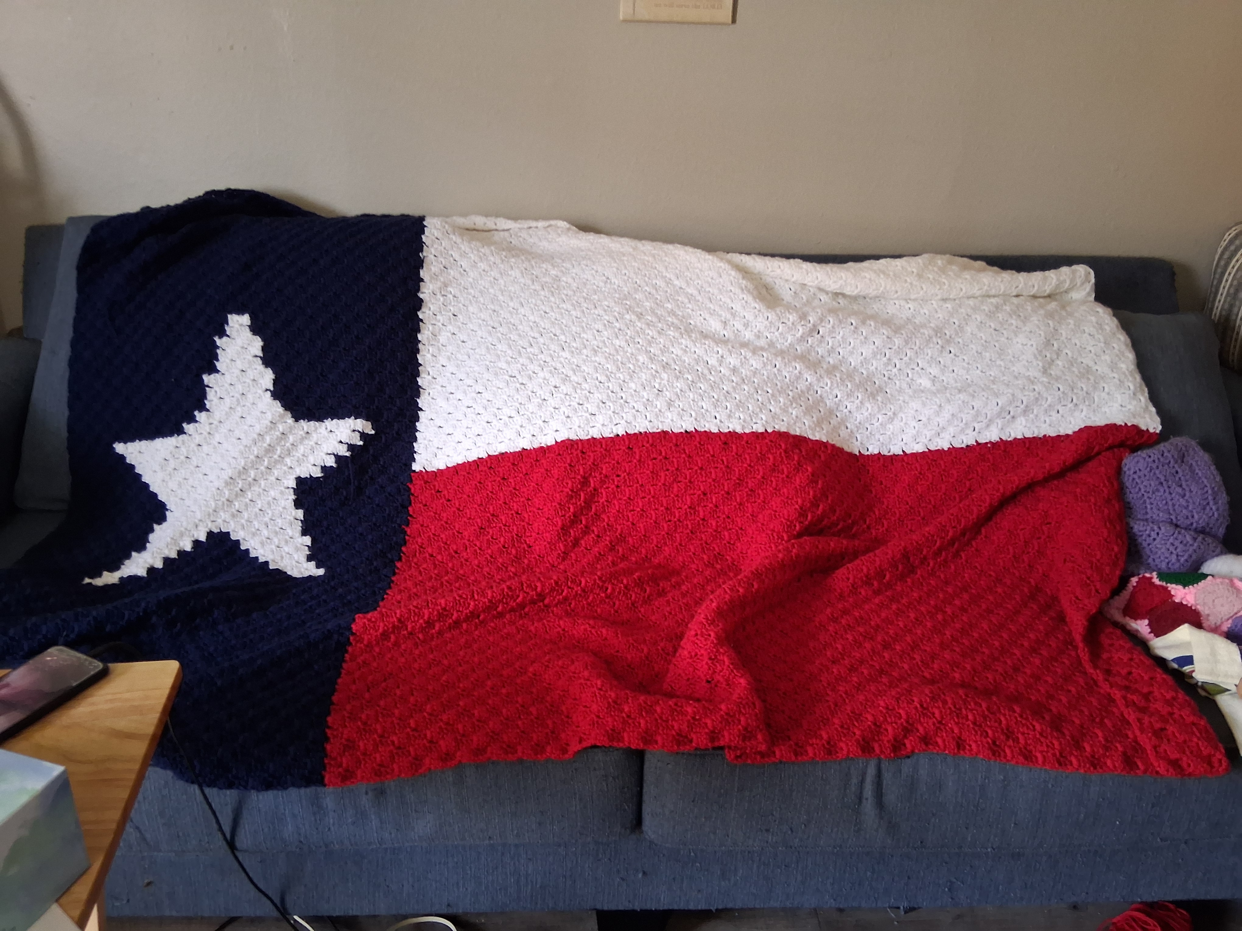 Texas Flag Afghan