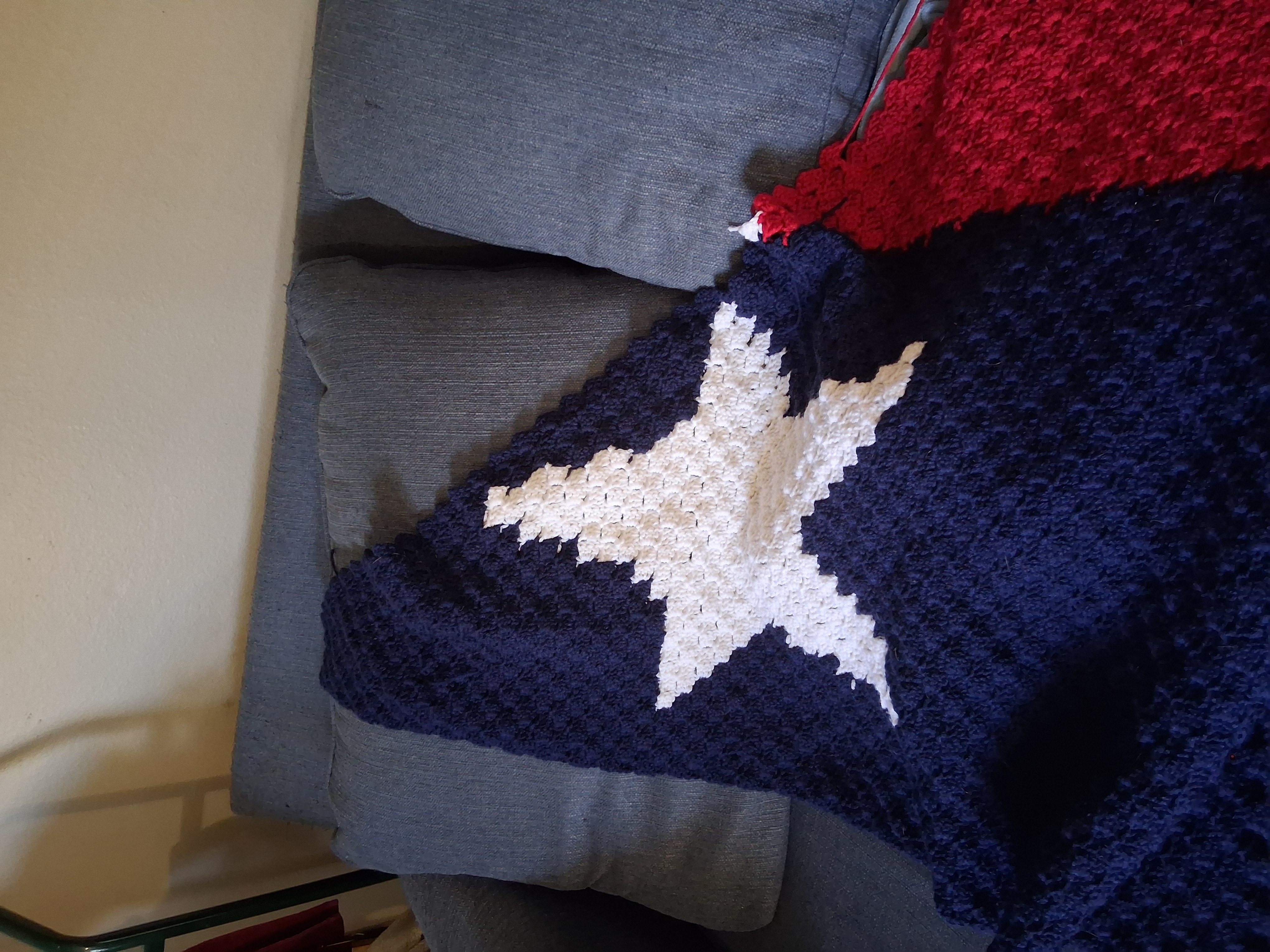 Texas Flag Afghan