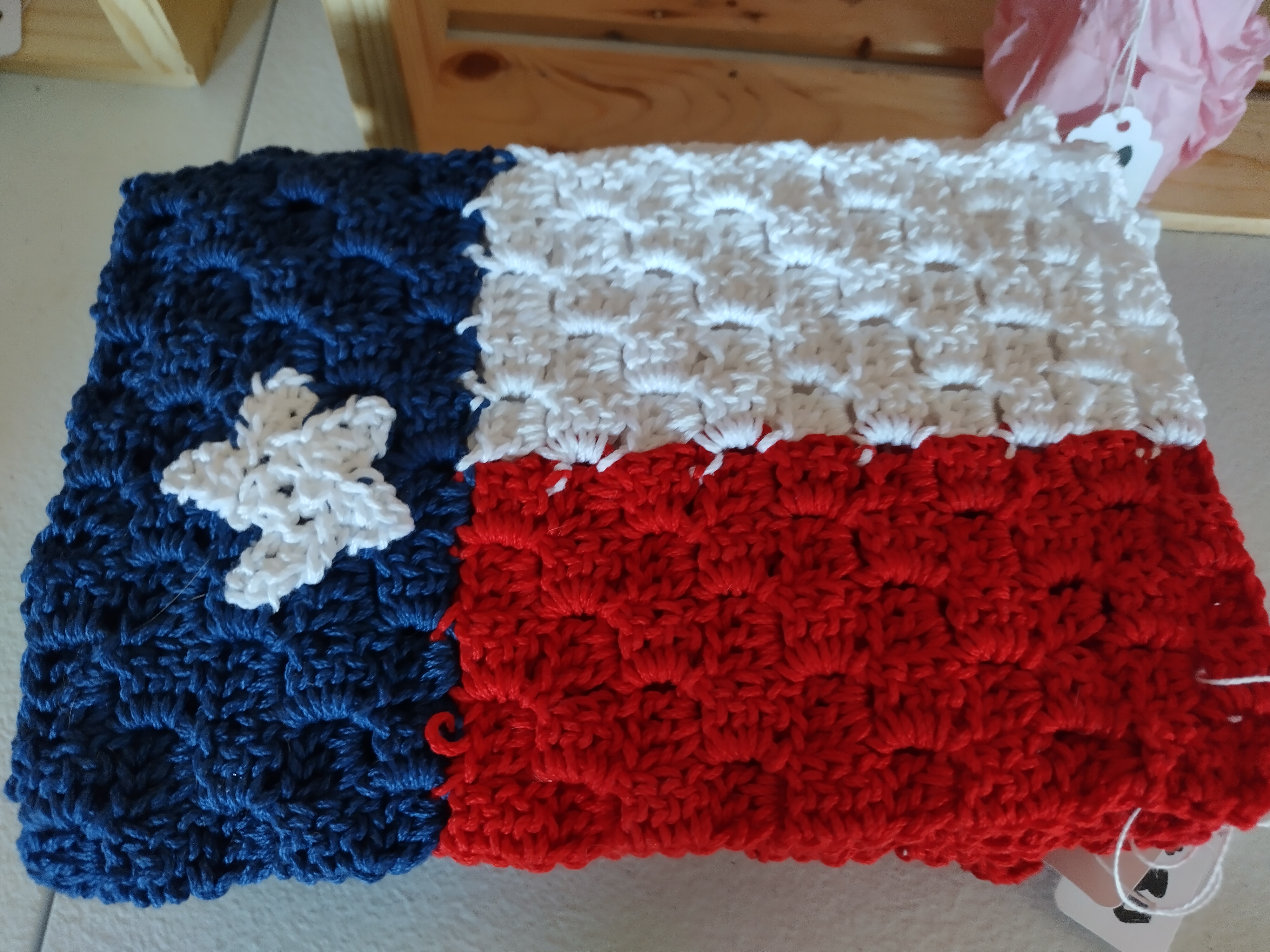 Handmade Texas Flag Potholder